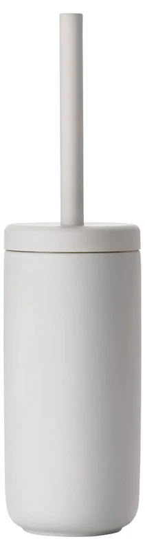 Zone Denmark Ume Toilet Brush, Toilet Brush in Beautiful Danish Design, Made of Stoneware with Soft Touch Coating, Diameter 10 cm, Height 38.7 cm, Soft Grey