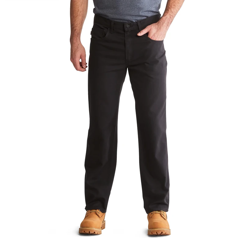 Timberland PRO Men's Ironhide Flex 5 Pocket Work Pant, Jet Black, 32W x 34L - Image 1