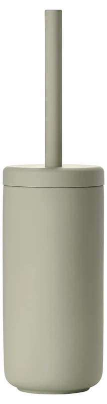 Zone Denmark Ume Toilet Brush, Toilet Brush in Beautiful Danish Design, Made of Stoneware with Soft Touch Coating, Diameter 10 cm, Height 38.7 cm, Eucalyptus