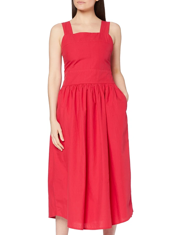 Kings of Indigo Women's Xena Dress, Red (Lipstick Red 7900), 10 (Size: Small) - Image 1