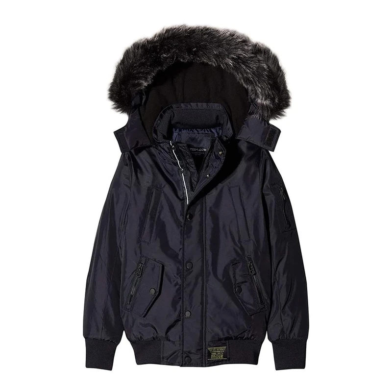 Teddy Smith Boy's B-alfonce Jr Jacket, Blue (Dark Navy 351), 14 Years (Manufacturer size: 14)