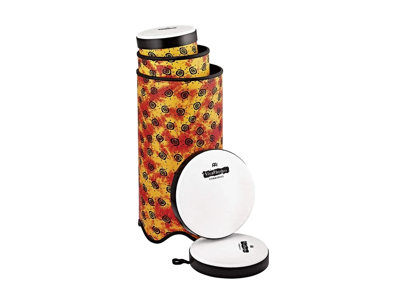 Meinl Percussion VivaRhythm Conga Set - 3-Piece Handdrum Set With Synthetic Head - Diameter 8, 9.5 and 11.5 Inches - Plastic, Multicoloured (VR-CPOSET-SH)