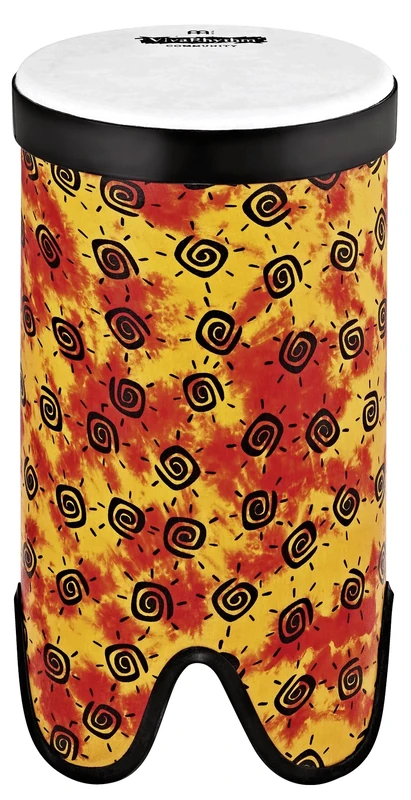 Meinl Percussion VivaRhythm Bass Drum - Small Hand Drum - With Plastic Head - Diameter 10 Inches - Plastic, Multicoloured (VR-BDPO10-SH)