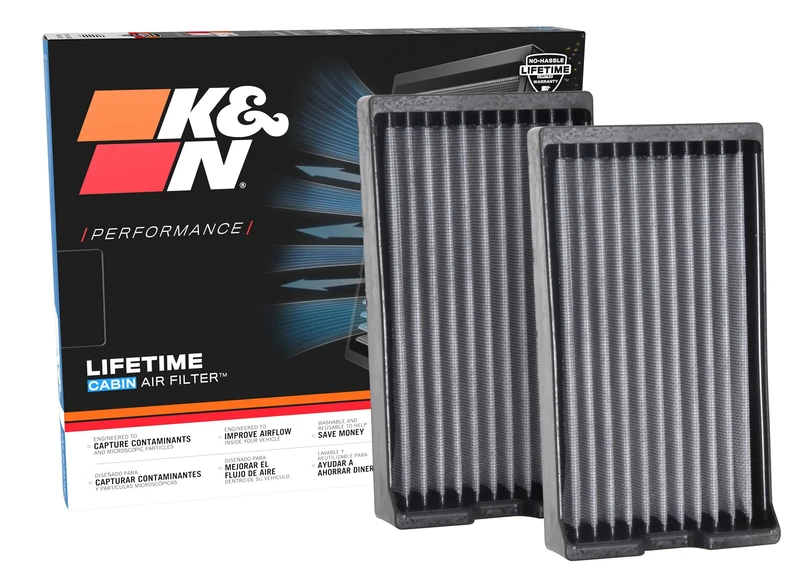 K&N LIFETIME Cabin Air Filter: Premium, Washable, Clean Air for your Cabin: Compatible with 2010-2024 Nissan: Patrol, Titan, VF2063