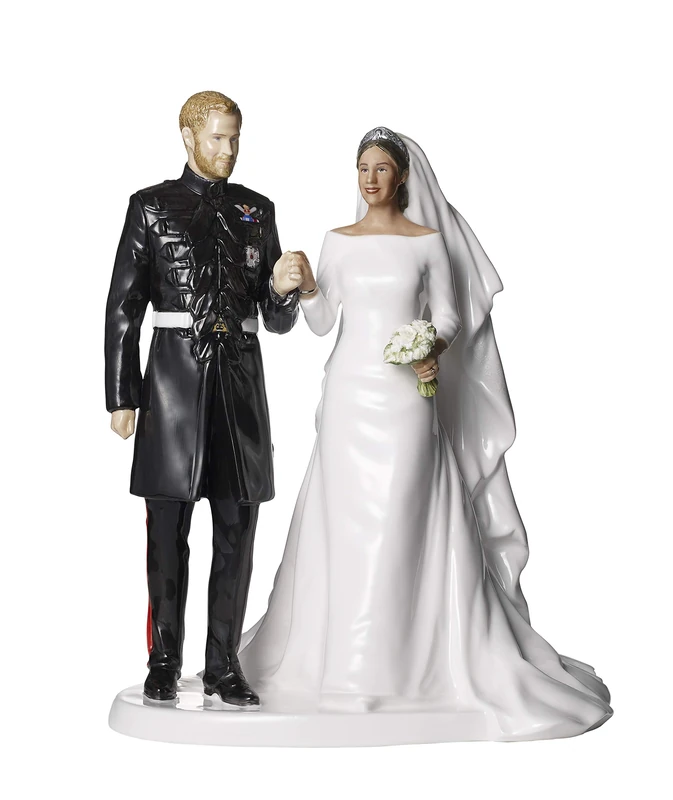 Royal Doulton Royal Wedding Prince Harry & Ms Meghan Markle, Bone China, Multi, 26.5cm