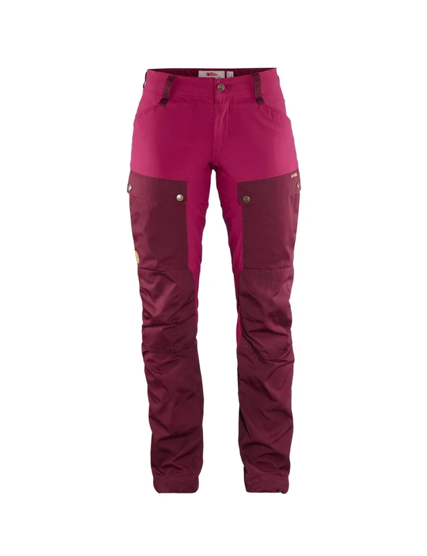 Fjällräven F89852-356-420 Keb Trousers Curved, Women, Regular, Dark Garnet/Plum, 38