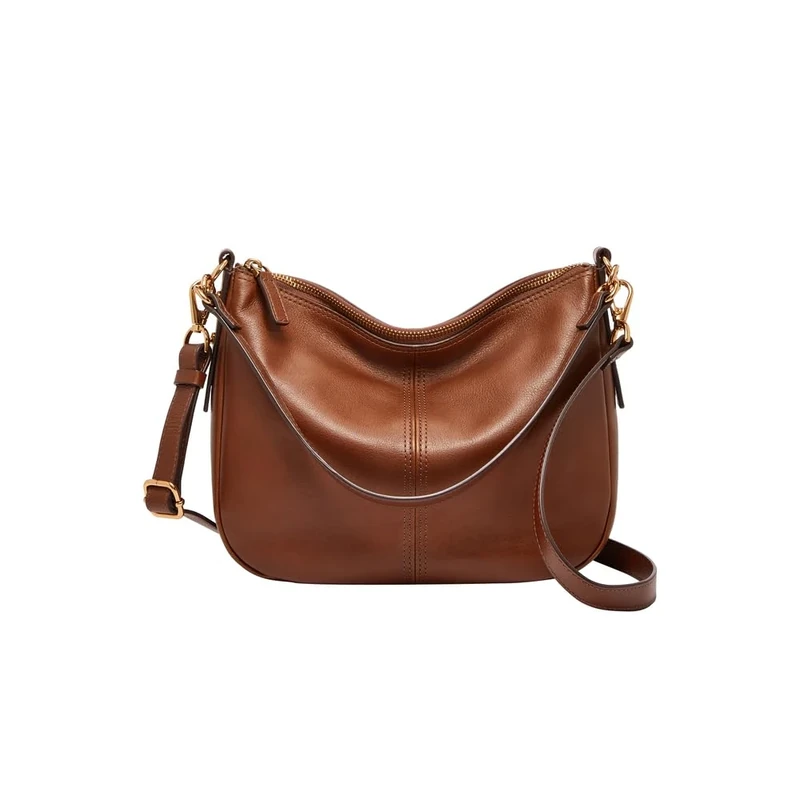 Fossil Bag for Women Jolie, Eco Leather/Polyurethane Trim Crossbody brown 27.9 cm L x 7.6 cm W x 20.3 cm H ZB7716200