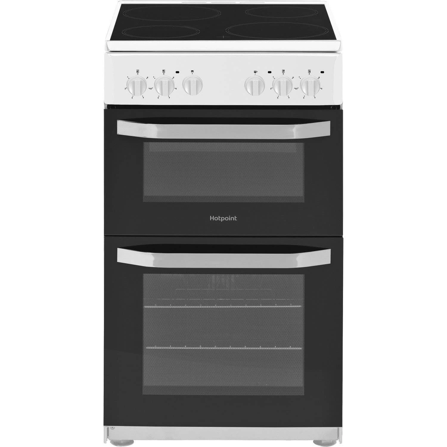 Hotpoint 50cm Double Cavity Electric Cooker - White