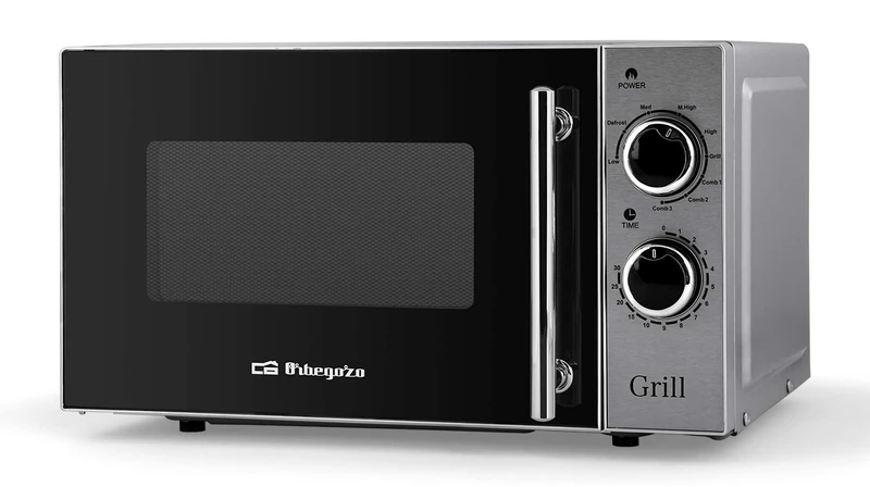 Orbegozo MIG2550, 20 Litre Capacity, 5 Levels, 3 Combination Functions, Power 700W Microwave and 900W Grill, Stainless Steel