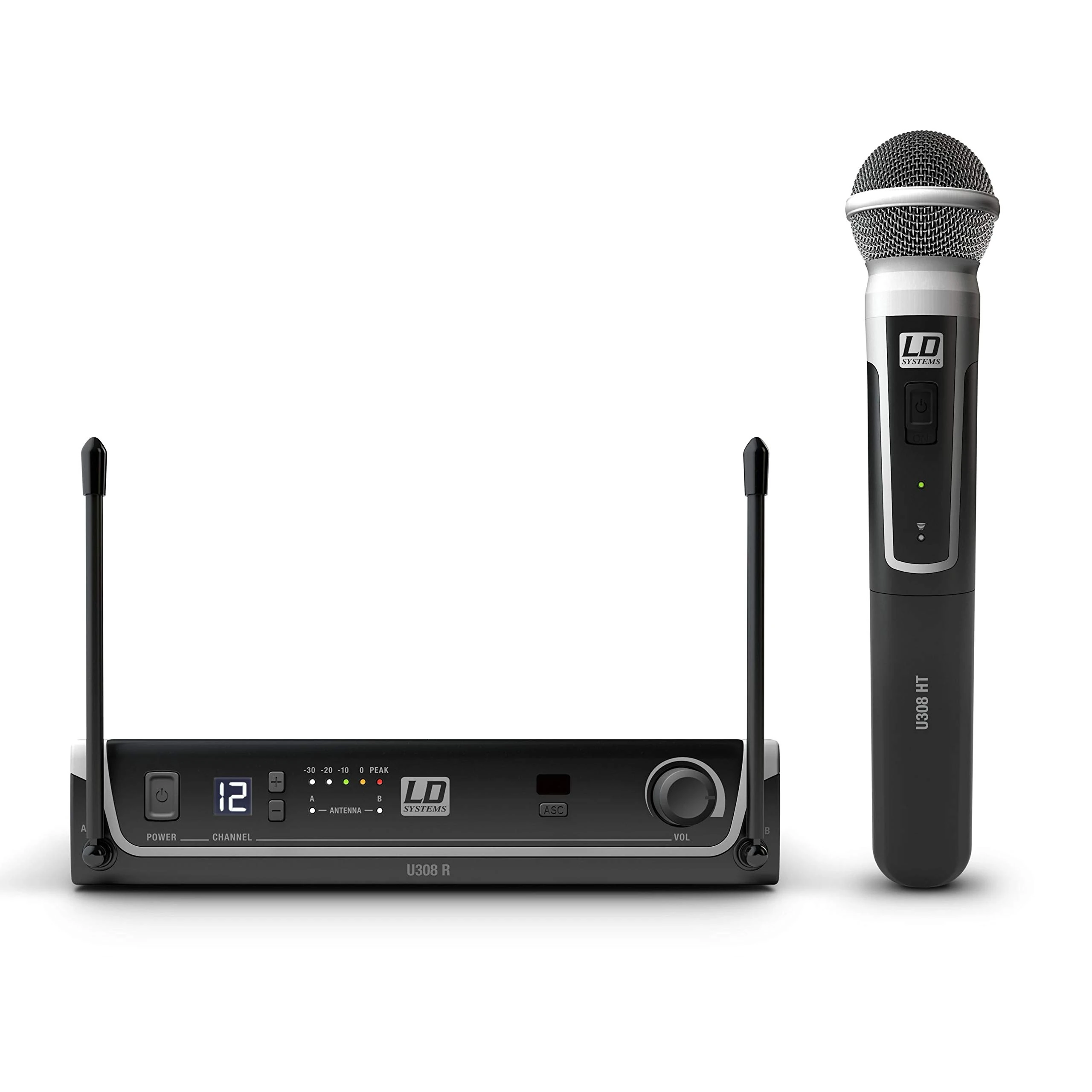 LD Systems U308 HHD - Wireless Microphone System with Dynamic Handheld Microphone - 863-865 MHz+ 823-832 MHz