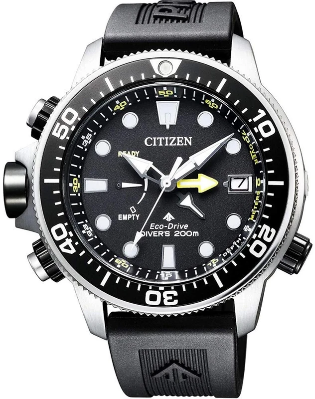 Citizen Men's Analogue Eco-Drive Watch with Rubber Strap BN2036-14E,Black