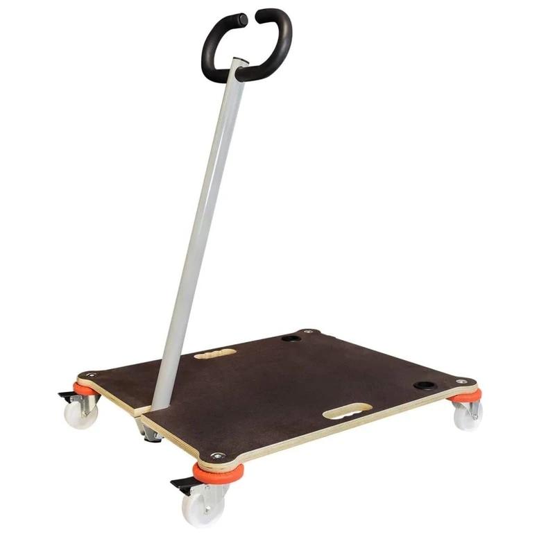 WAGNER moving dolly/stacking trolley MM 1377 I 70 x 60 cm - ideal for stacking chairs I with drawbar I non-slip, wall-saving & lockable I load capacity 200 kg - 20137701