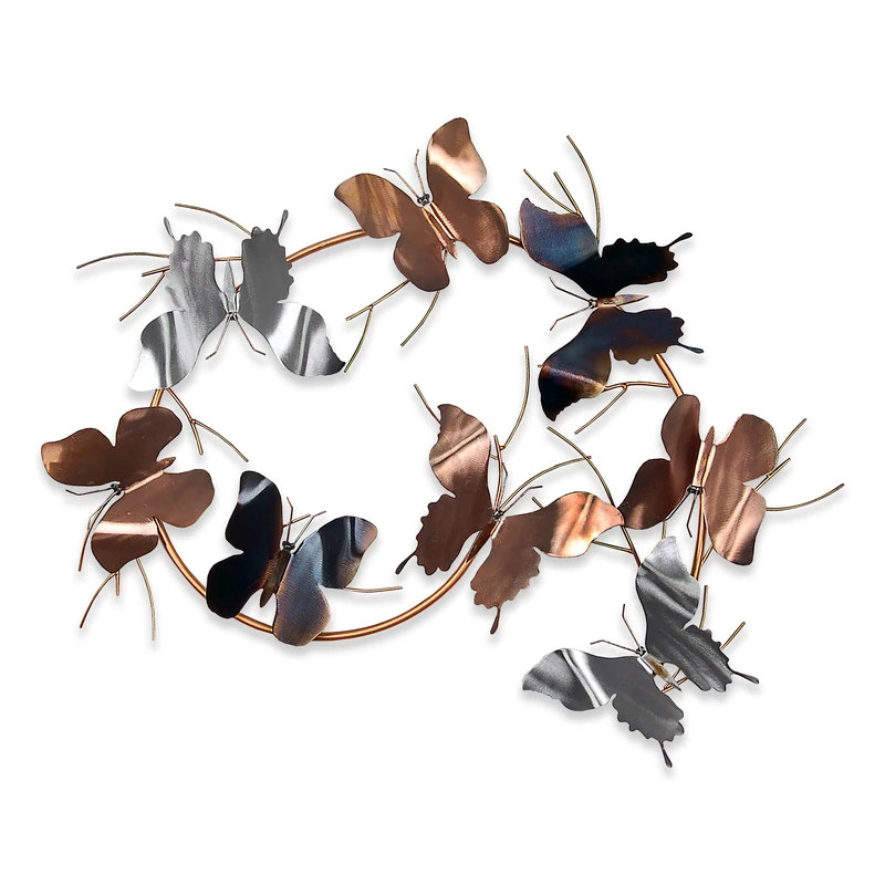 World Art Metal Wall Decorations, Multicolor, 60 x 70 x 5 cm