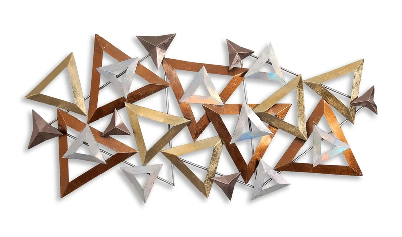 World Art Metal Wall Decorations, Multicolor, 63 x 130 x 6 cm