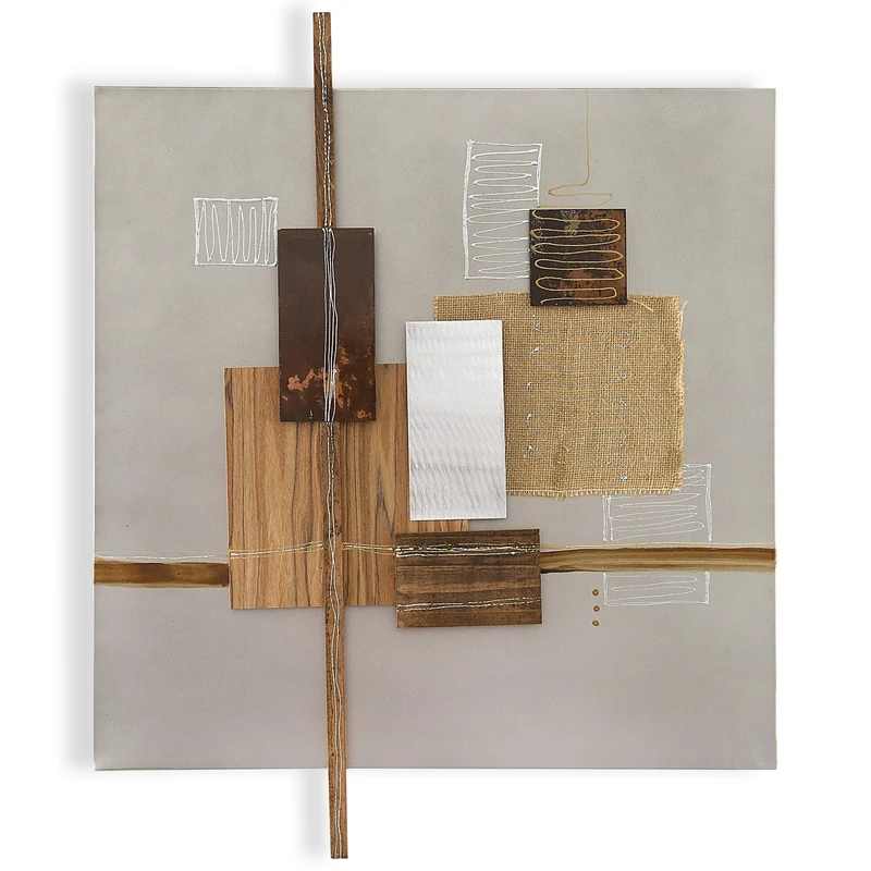 World Art Metal Wall Decorations, Multicolor, 70 x 58 x 4 cm