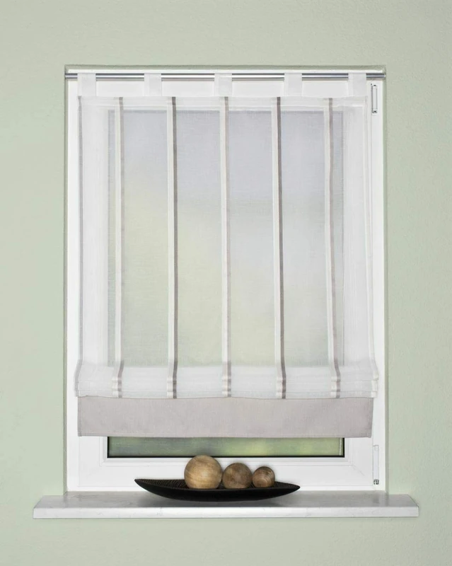 Home Fashion 079037-0307 Sling Roller Blind, Striped 140 x 80 cm