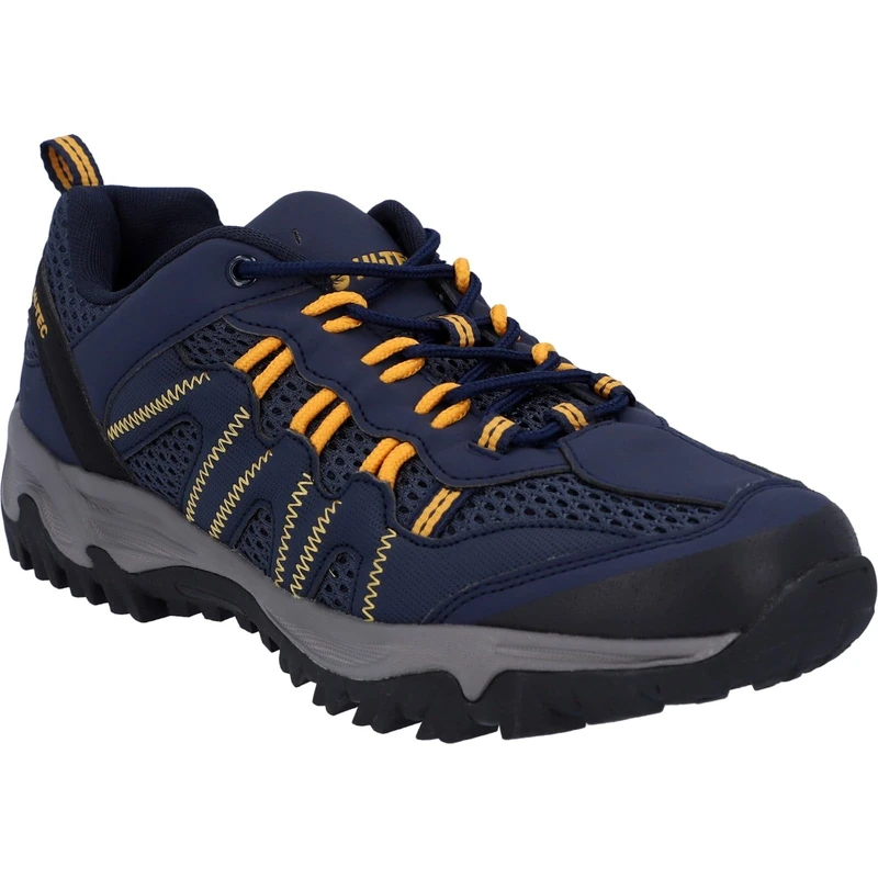 Hi-Tec Men's Jaguar Low Rise Hiking Boots, Blue (Navy/Yellow 31), 11 UK (45 EU)