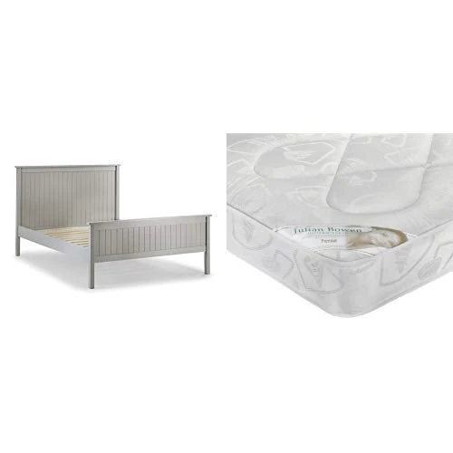 SET OF MAINE GREY 90CM BED & 90CM PREMIER MATT