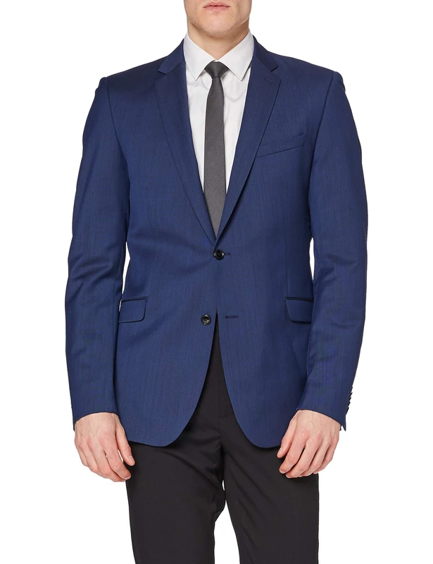 Strellson Premium Men's Allen Suit Jacket, Blue (Blue 410), 18 (Size: 44)