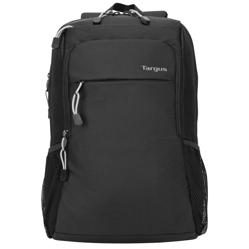 Targus Intellect Essentials Lightweight Waterproof Backpack with Padded Back Support, Black, 15.6"