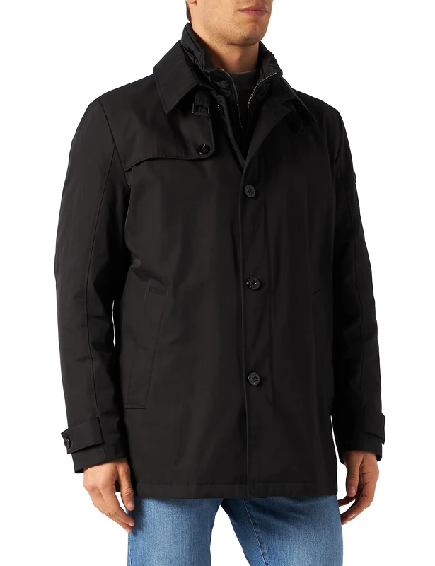 Strellson Premium Men's Eden Coat Not Applicable, Black (Black 001), XXXX-Large (Manufacturer Size: 58) - Image 1