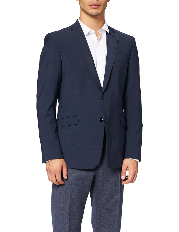 Strellson Premium Men's Allen2.0 12 Suit Jacket, Blue (Navy 412), 18 (Size: 44)