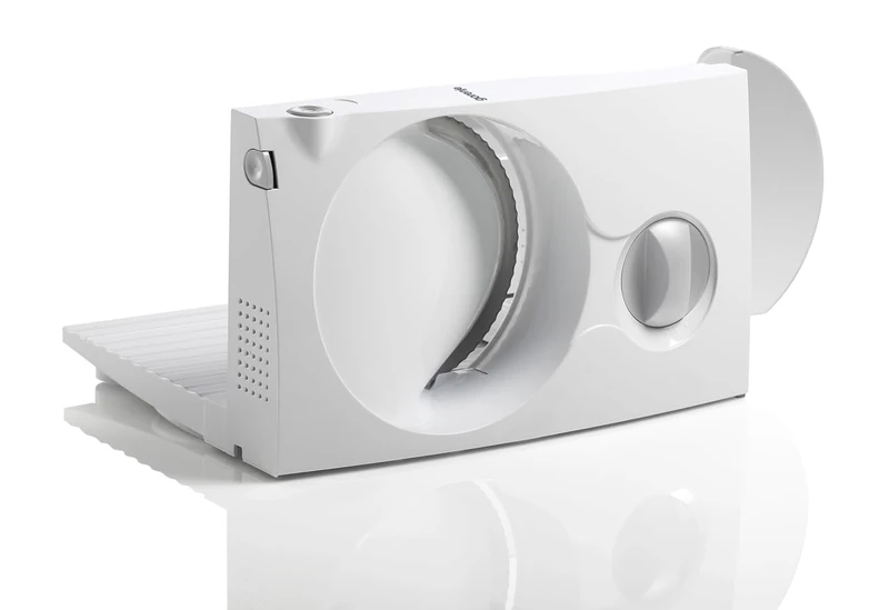 Gorenje Solingen R401W Universal Slicer, Made in Europe, Safety Knob, Adjustable Cutting Thickness, White