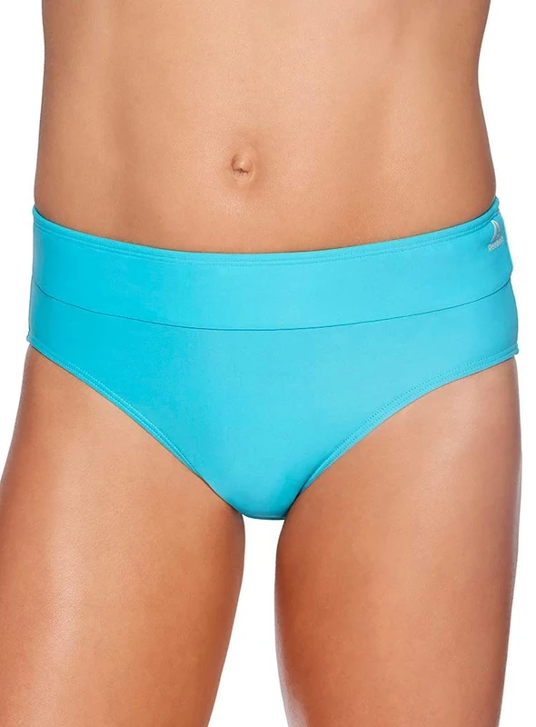 Reebok Lifestyle Women's Swimwear Drawcord Brief Bathing Suit Bottom