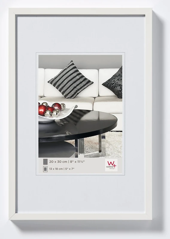 walther design Picture Frame White 59,4 x 84 cm (DIN A1) Aluminium Chair Aluminium Frame AJ684W