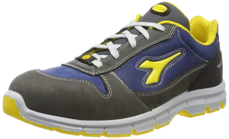 Utility Diadora Unisex Run Low S3 SRC ESD, Grigio Castello Blu Insegna, 10 UK