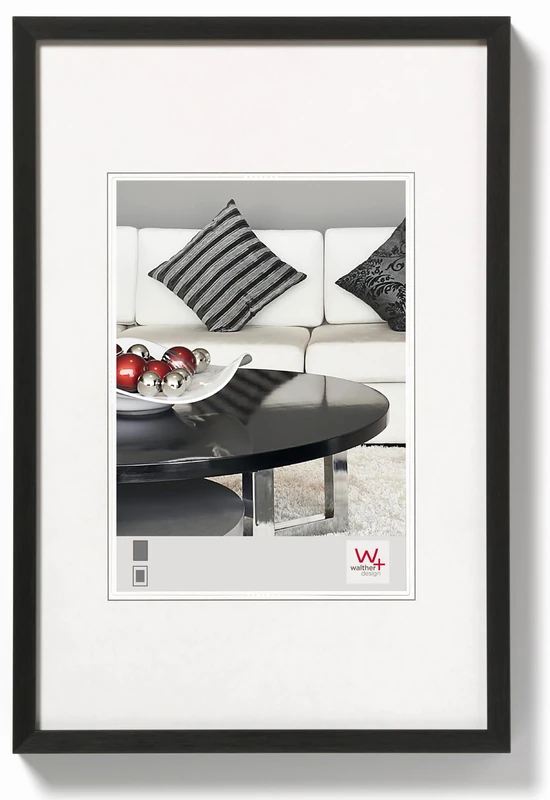 walther design Picture Frame Black 42 x 59,4 cm (DIN A2) Aluminium Chair Aluminium Frame AJ426B