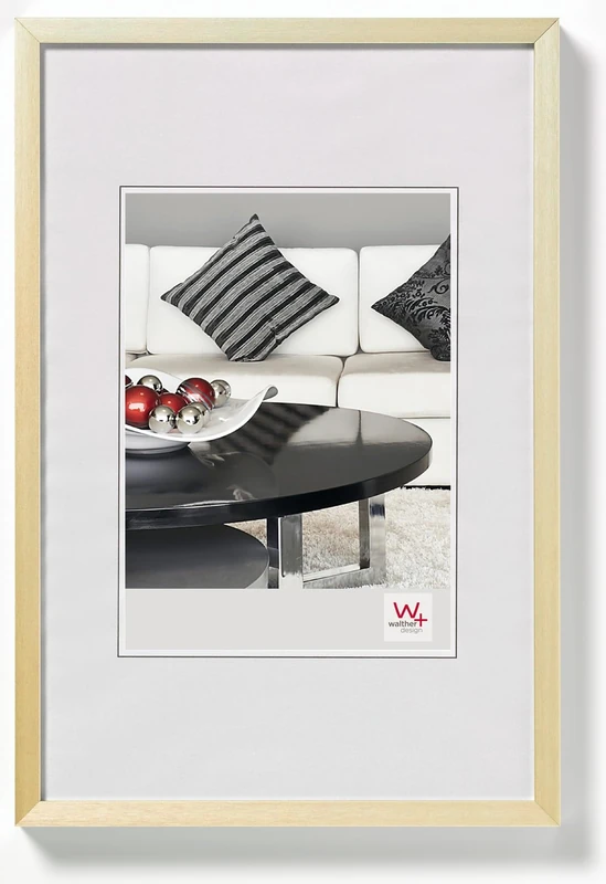 walther design Picture Frame Gold 42 x 59,4 cm (DIN A2) Aluminium Chair Aluminium Frame AJ426G