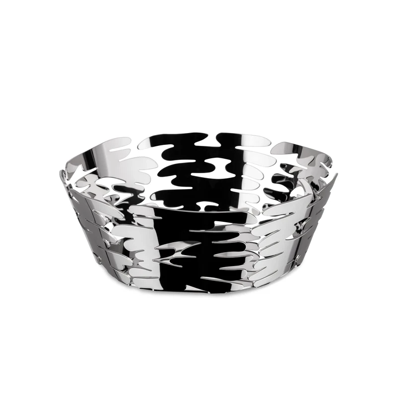 Alessi Barket Bm10/18 - Design Round Basket In 18/10 Stainless Steel
