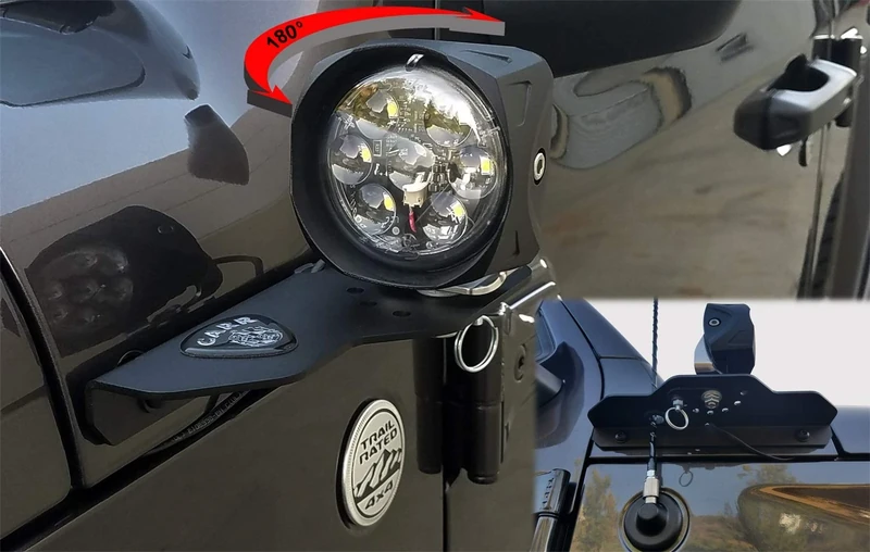 Carr's JL 180 Degree Light Mount Bracket