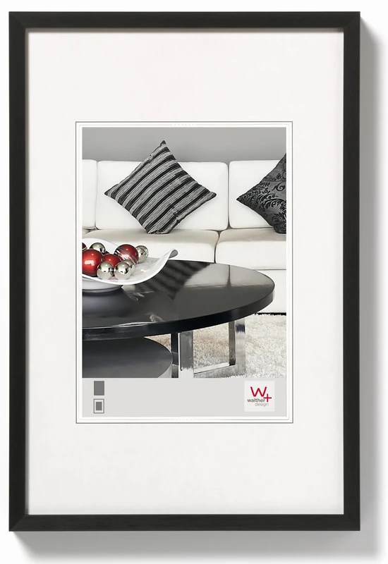 walther design Picture Frame Black 60 x 80 cm Aluminium Chair Aluminium Frame AJ080B