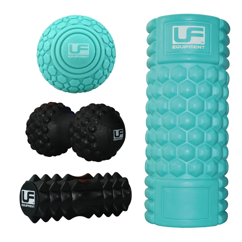 Urban Fitness Equipment Unisex' s Ufe 4 Piece Massage Set, Turquoise/Black, One Size