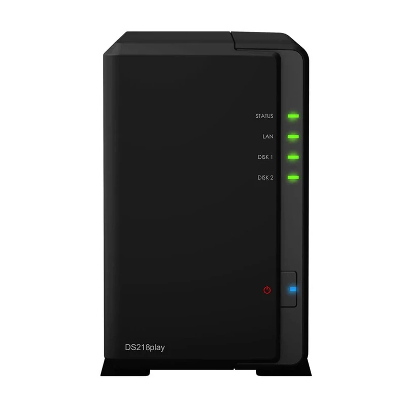 Synology DS218play 16 TB 2 Bay NAS Solution | Installed with 2 x 8 TB Toshiba N300 Drives