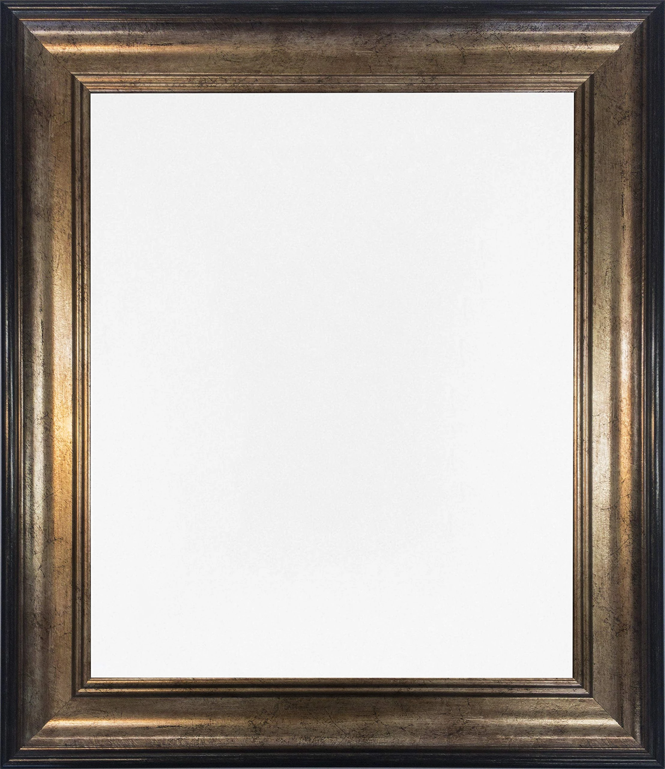 FRAMES BY POST Scandi Vintage Black & Gold Picture Photo Frame A3