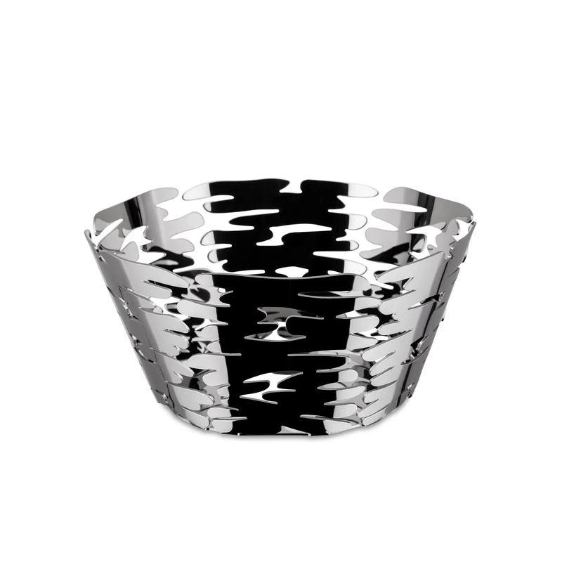 Alessi Barket Bm10/21 - Design Round Basket In 18/10 Stainless Steel