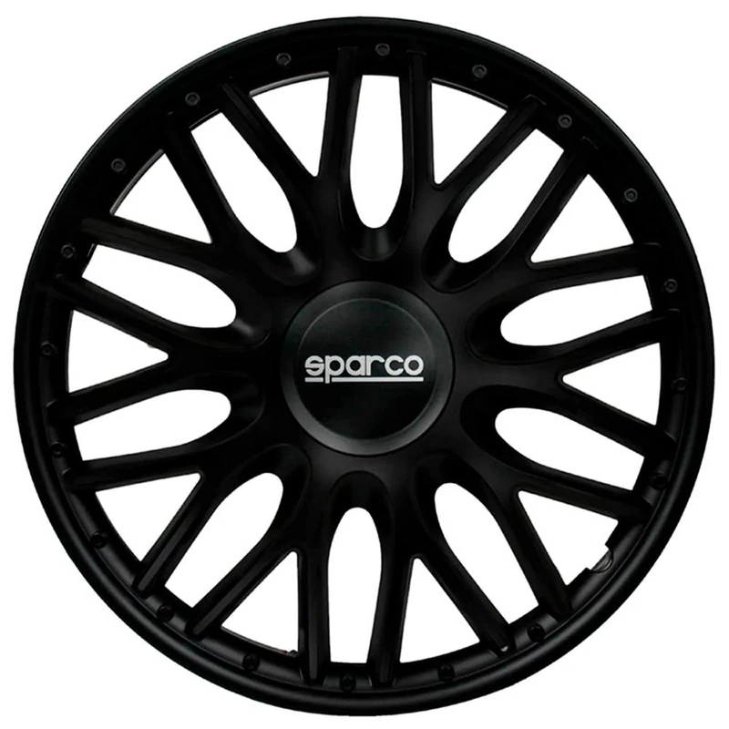 Sparco Wheel Covers Roma - 13-inch - Black - Set of 4 pieces