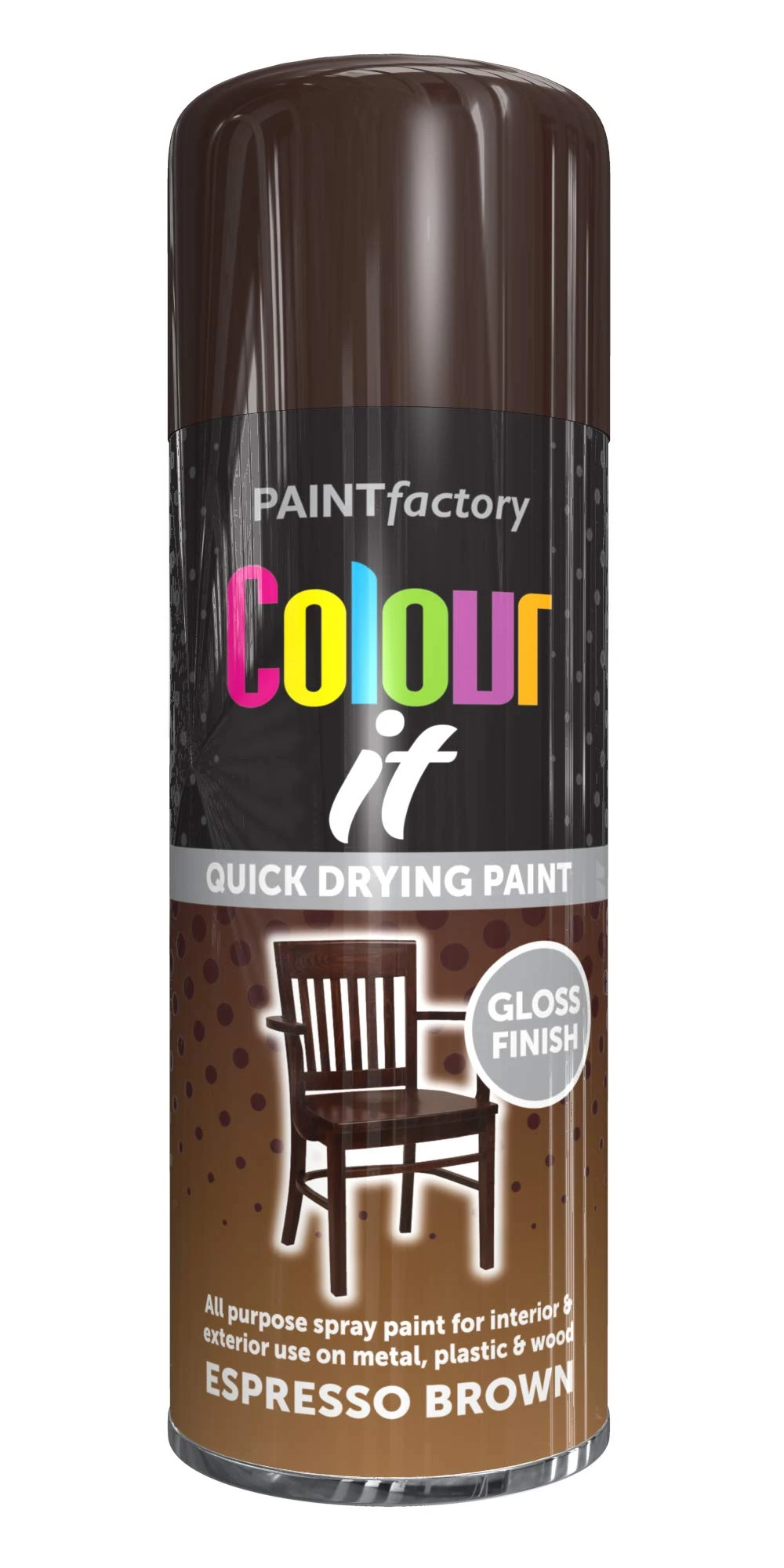 Colour It Espresso Brown Gloss, 400 ml