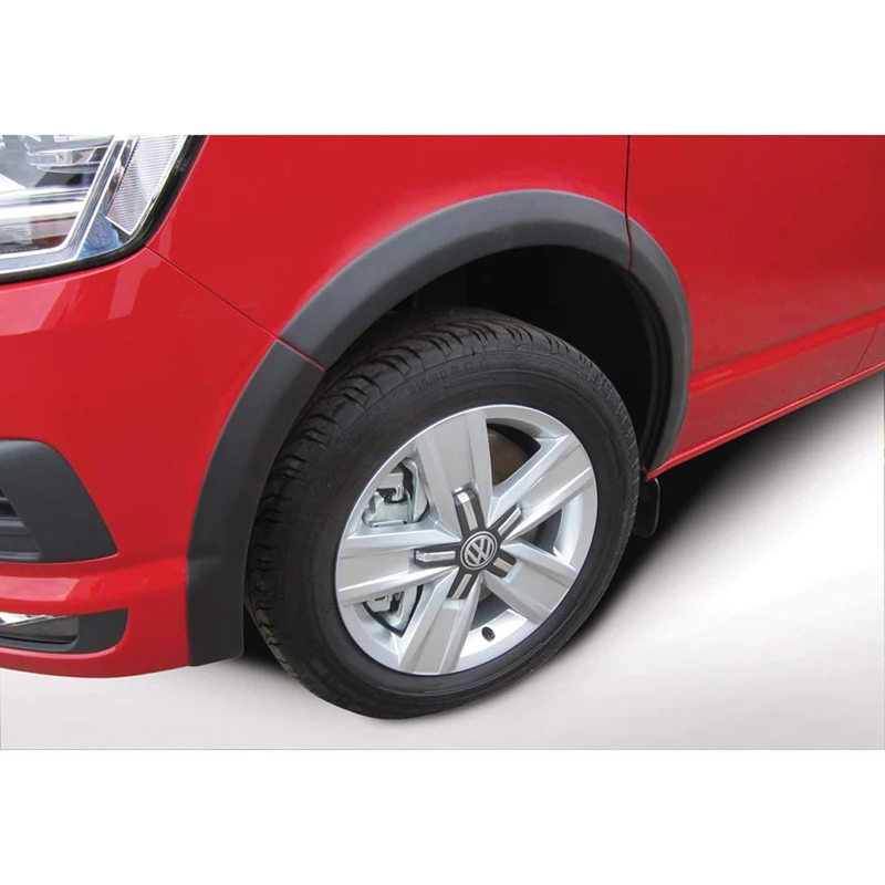 RGM Set Wheel arch extensions compatible with Volkswagen Transporter T5 2003-2015 Short Wheel Base - right sliding door - Black