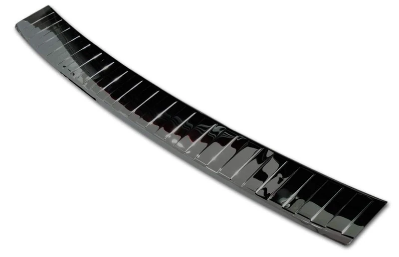 Avisa Black Mirror Stainless Steel Rear bumper protector compatible with Volkswagen Passat 3G Variant 2014-2023 incl. Alltrack 'Ribs' - Image 1