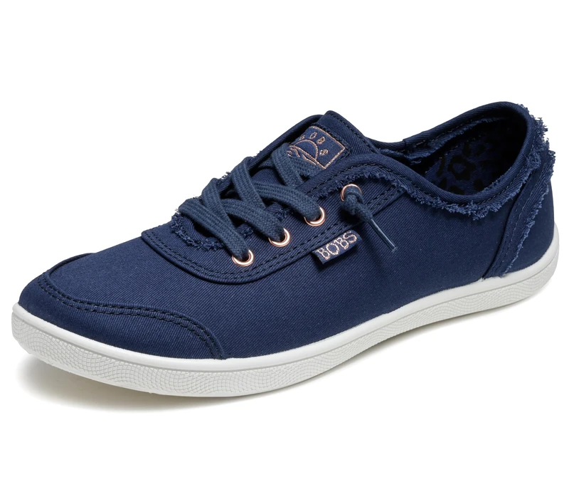 Skechers Women's Bobs B Cute Sneaker, Navy Canvas, 2.5 UK - Image 1