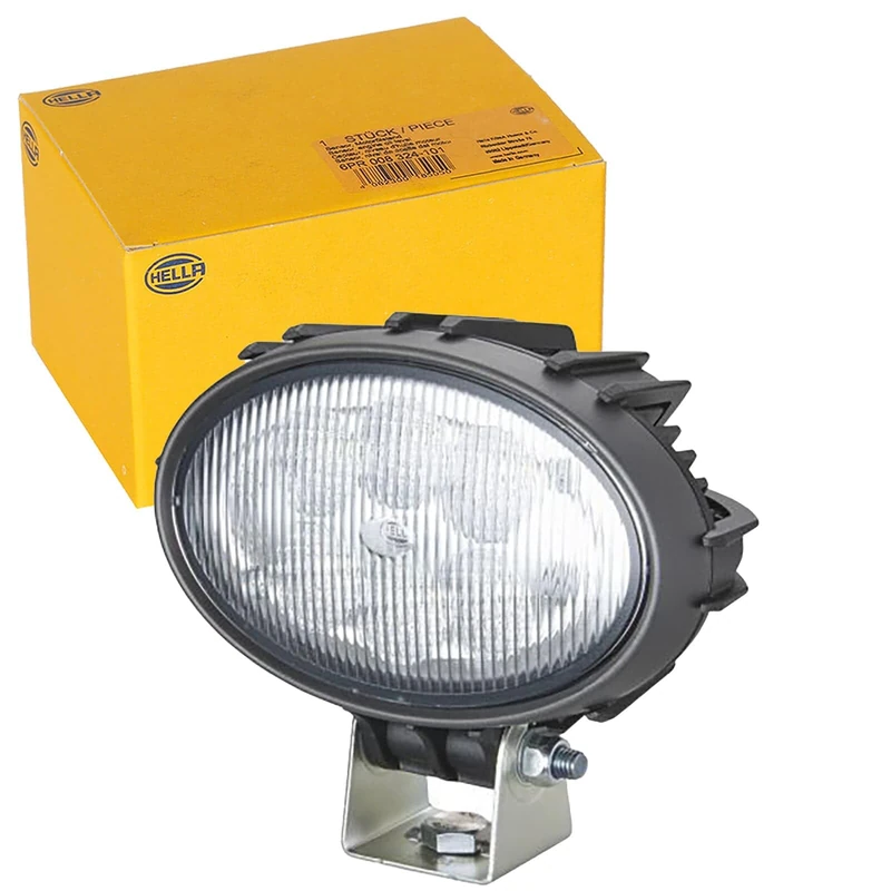 HELLA 1GA 996 761-101 LED-Worklight - Oval 100 Compact - 12/24V - 1850lm - Bolted/mounting - Swivelling Mounting Bracket - Short distance lighting - Plug: DEUTSCH plug