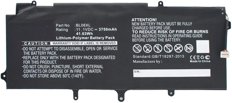 MicroBattery 41.62Wh Notebook Battery for HP EliteBook 1040, EliteBook Folio 1040 G1, EliteBook Folio 1040 G2