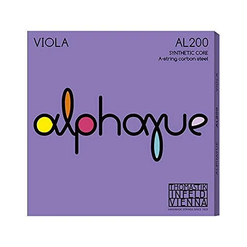 Thomastik ALPHAYUE Set of 4 Viola Strings, Synthetic Fibre, 1/2, Medium