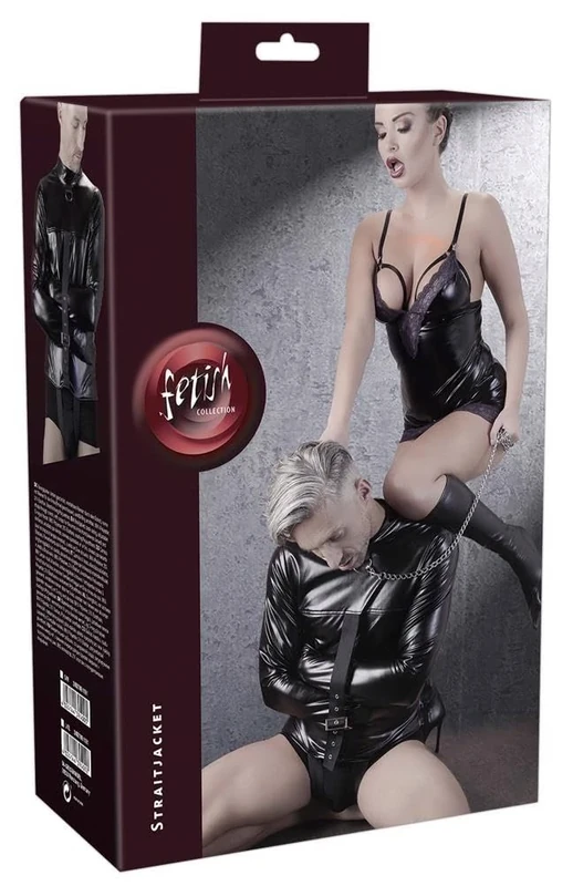 fetish Collection Imitation Leather Straitjacket, Small/Medium - Image 1