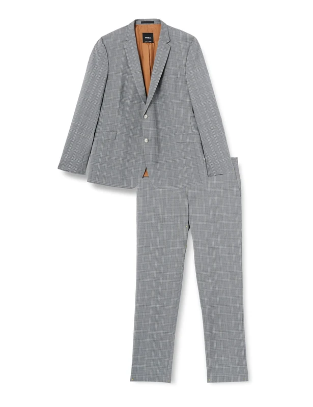 Strellson Premium Men's Allen-Mercer AMF Suit, Grey (Medium Grey 030), 48 (Size: 110)