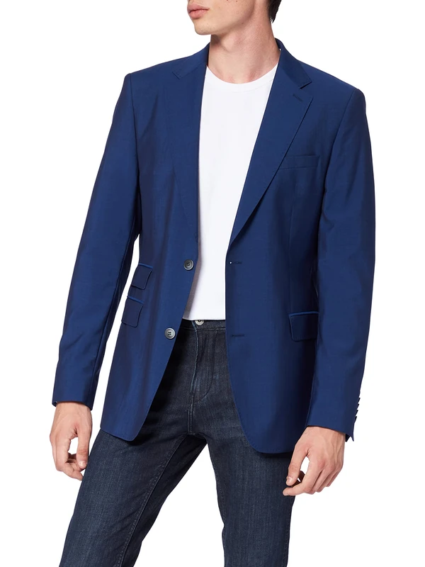 Strellson Premium Men's Ceen Suit Jacket, Blue (Bright Blue 439), 98